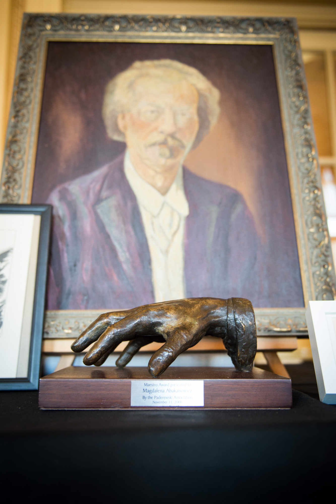 Ignacy Jan Paderewski - portret i odlew reki MISTRZA